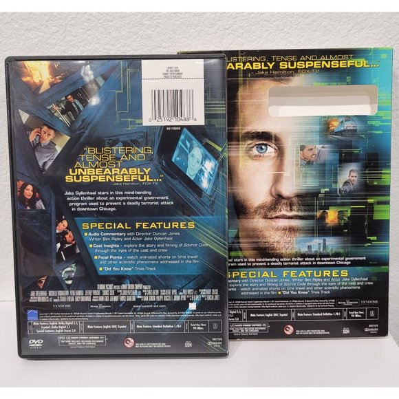 Source Code Jake Gyllenhaal 2011 Full Screen DVD - Picture 4 of 4